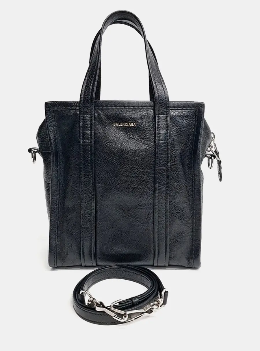 Balenciaga Black Leather Bazaar XS (513989)