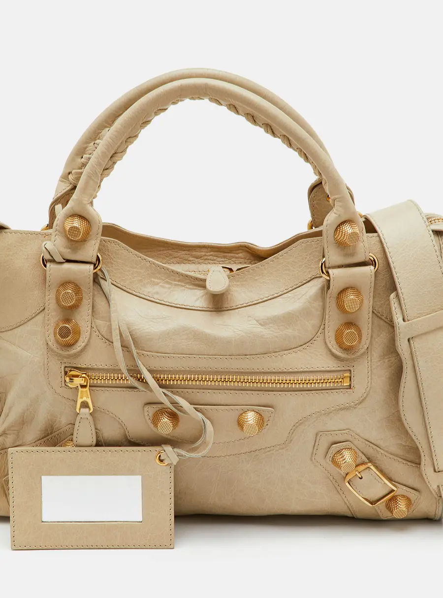 Balenciaga Motorcycle City Cream Leather Giant 21 Tote