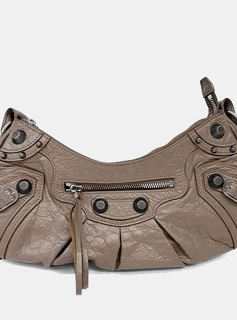 Balenciaga Brown Leather Le Cagol Bag Small (671307)