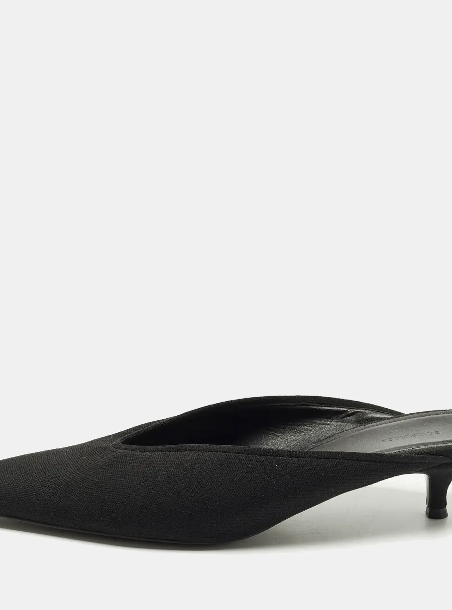 Balenciaga Knife Size 39 Black Knit Fabric Mules
