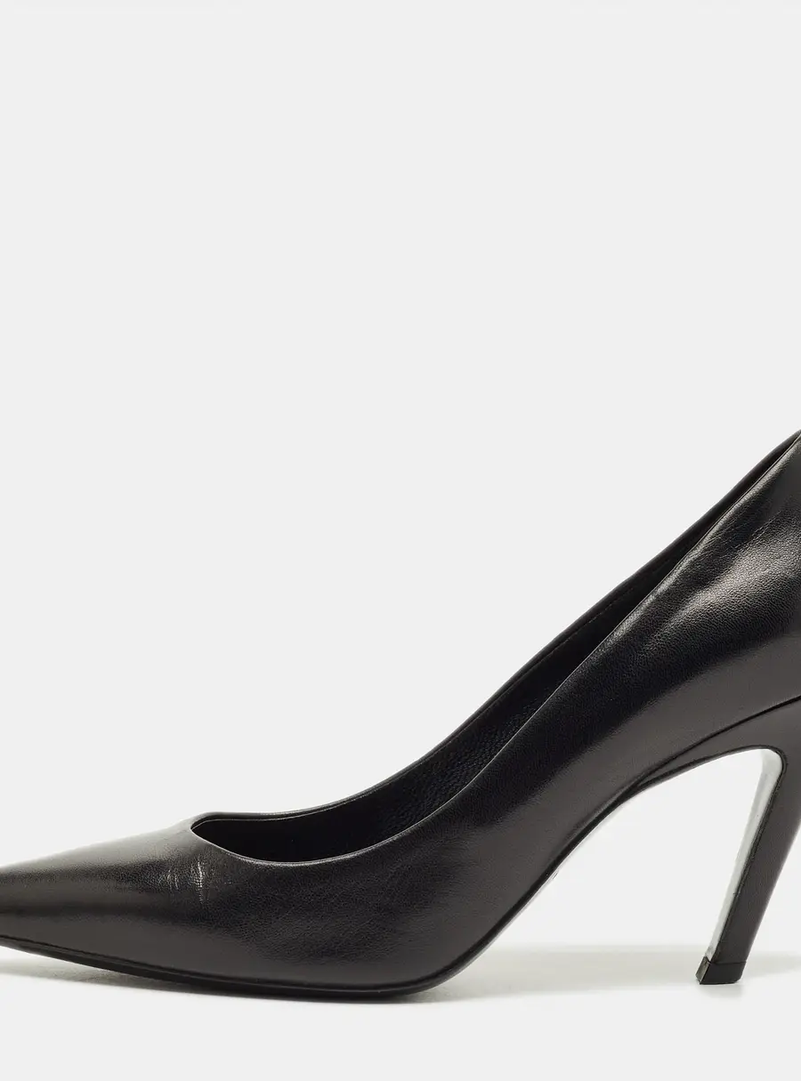 Balenciaga Black Leather Knife Pumps Size 38