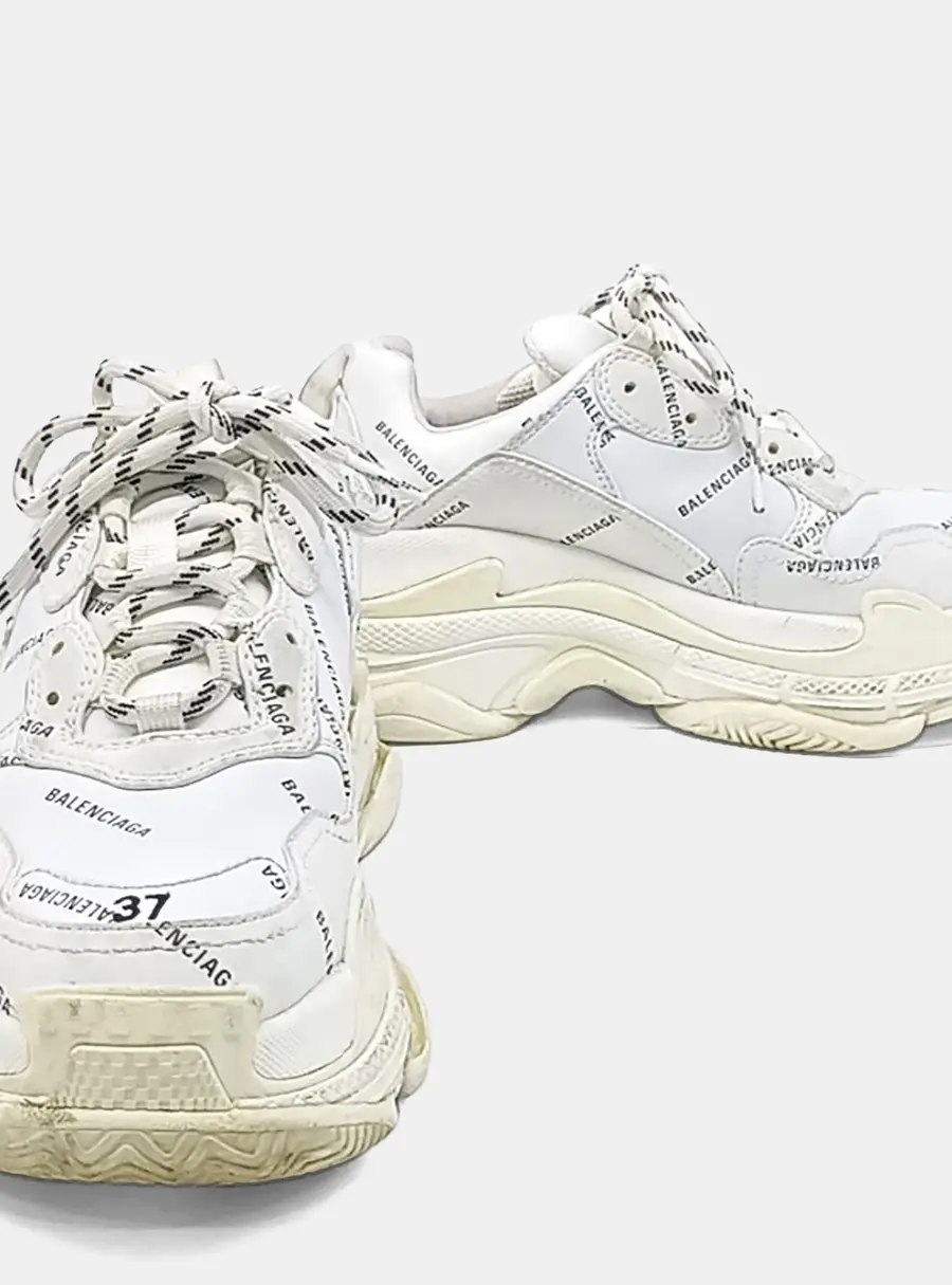 Balenciaga White Triple S Sneakers EU 37