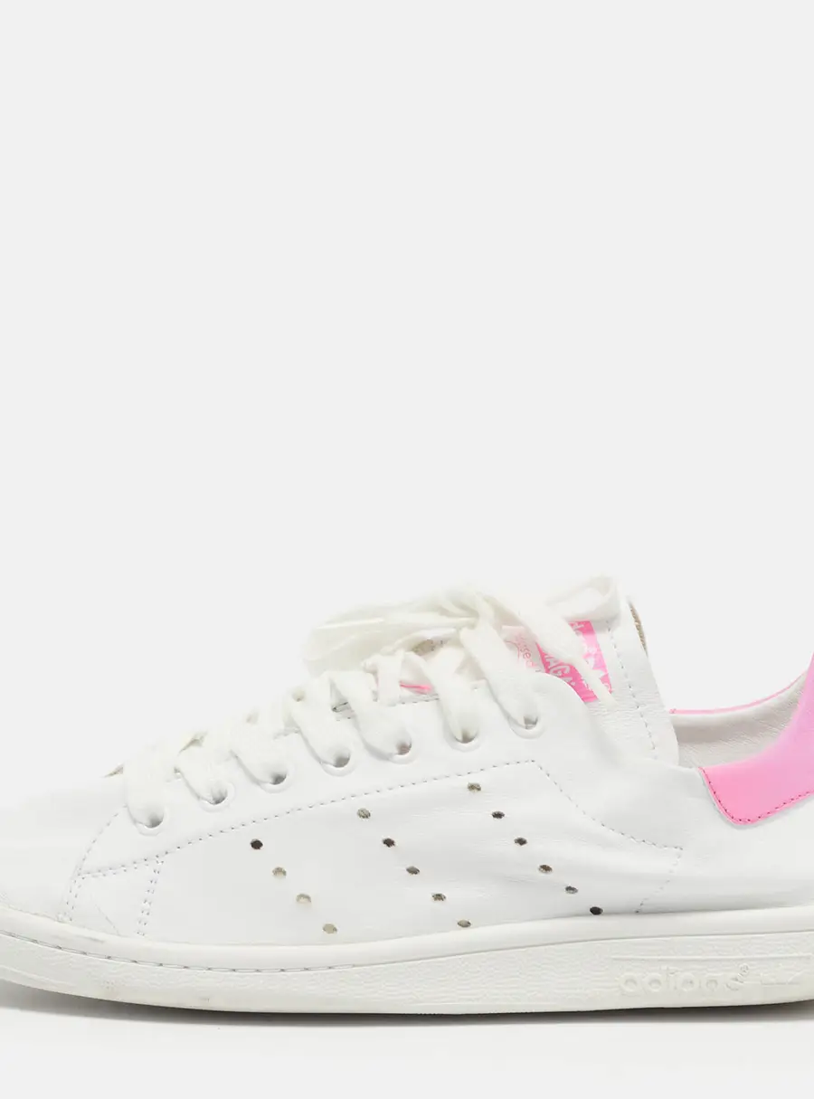 Balenciaga x Adidas Stan Smith Size 38 White Leather Low Top Sneakers