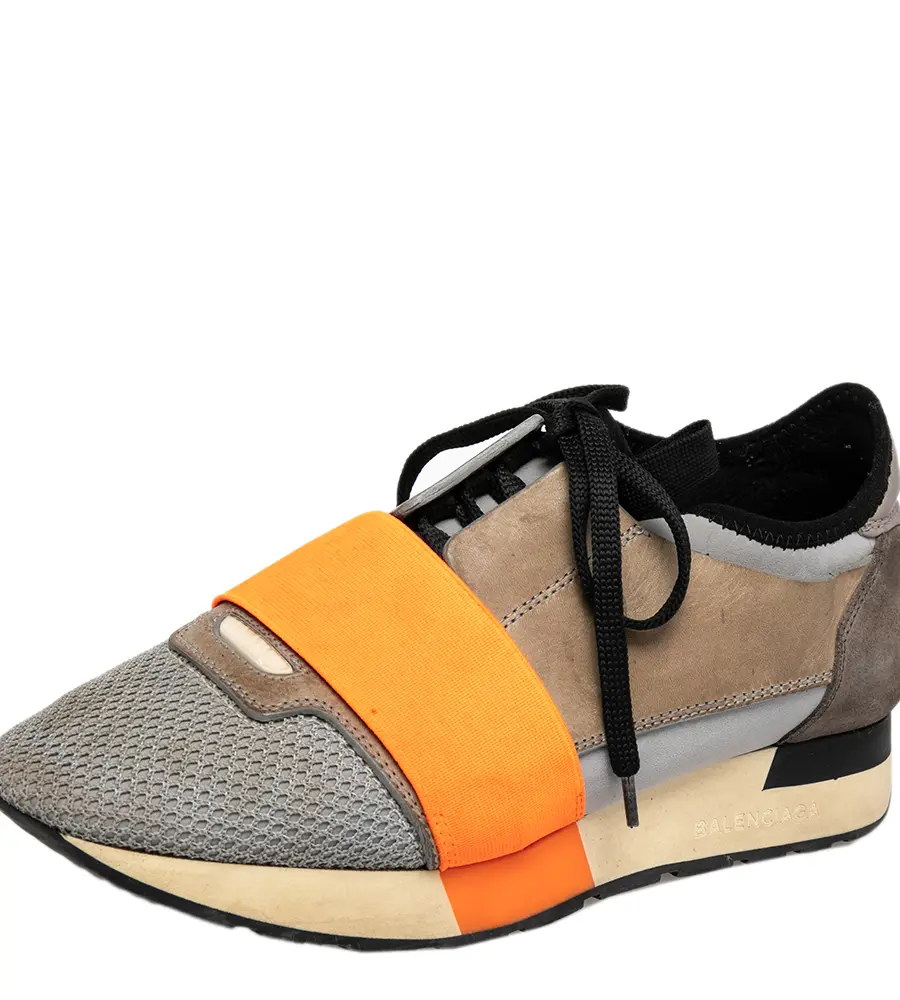 Balenciaga Race Runner Size 36 Multicolor Leather, Mesh and Suede Sneakers