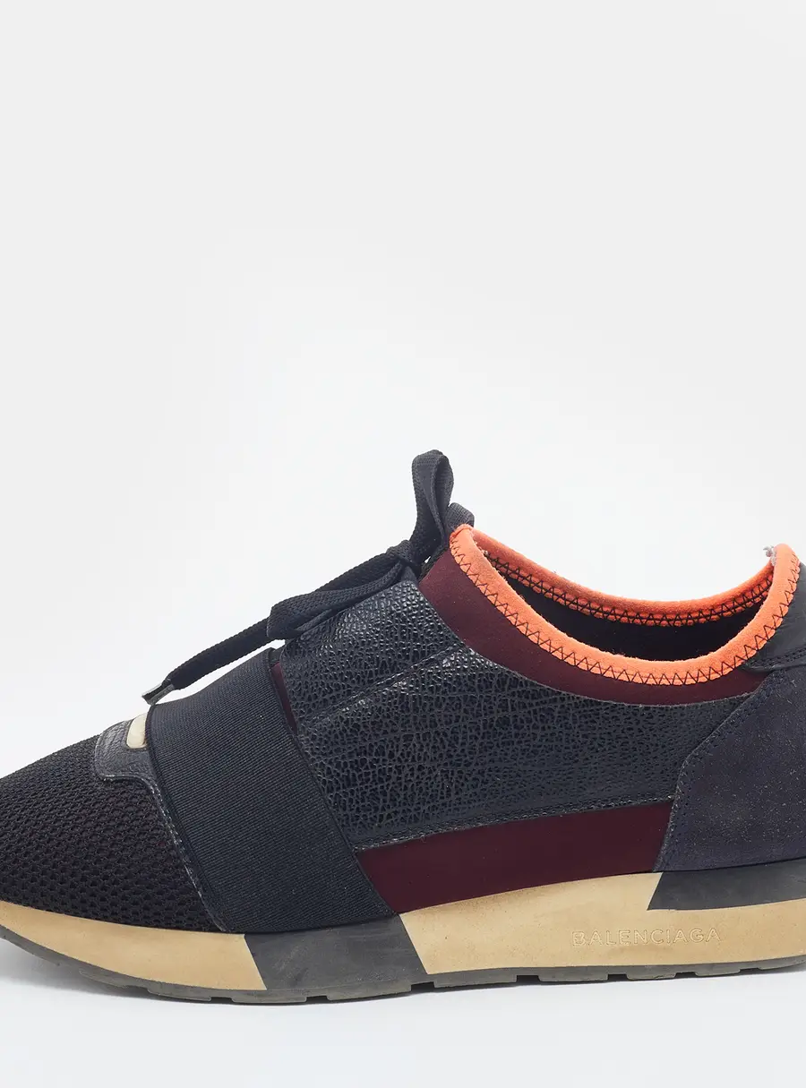Balenciaga Race Runner Size 39 Multicolor Fabric, Leather and Mesh Low Top Sneakers