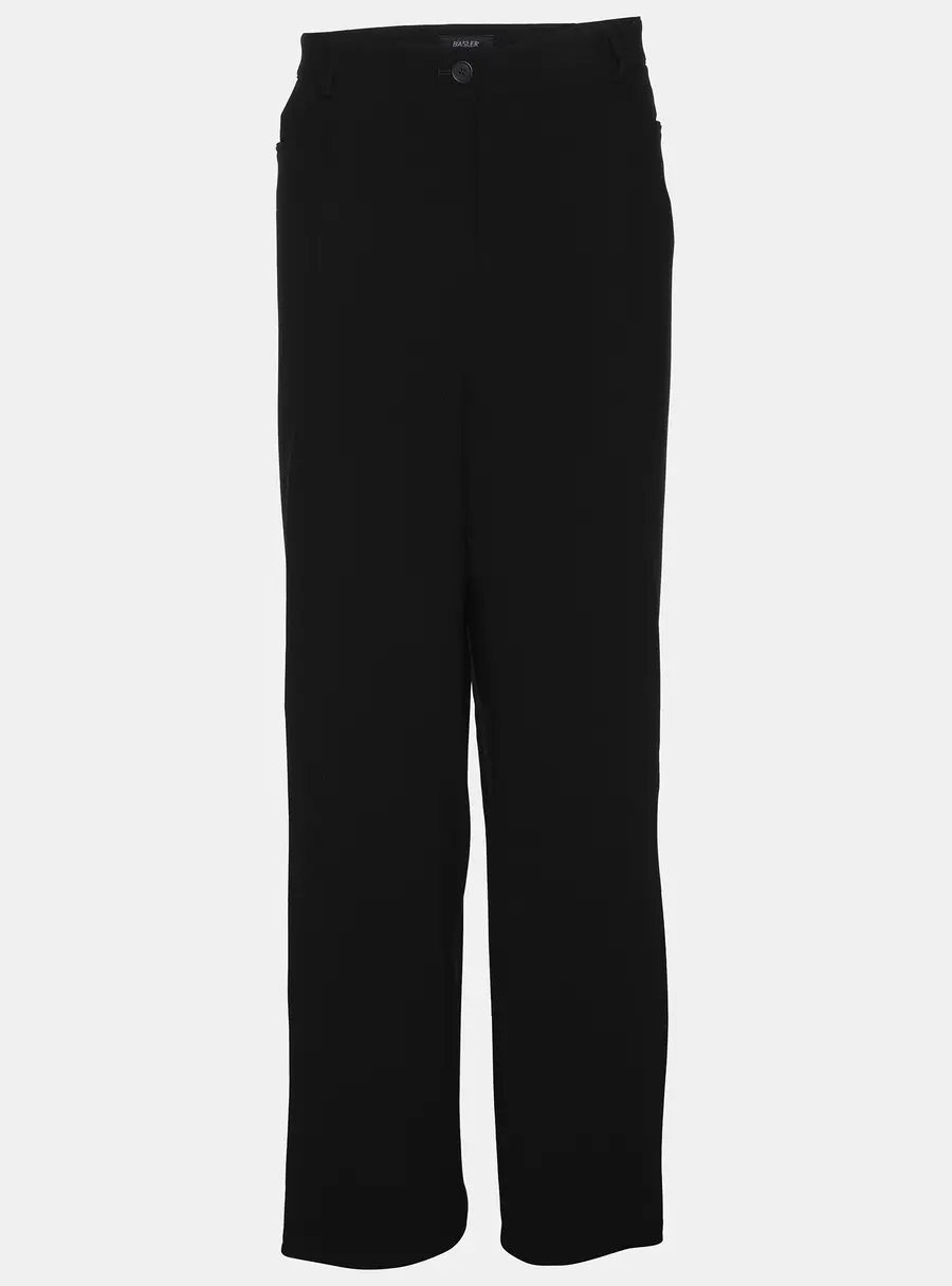 Basler Black Crepe Bootcut Jenny Trousers XXL