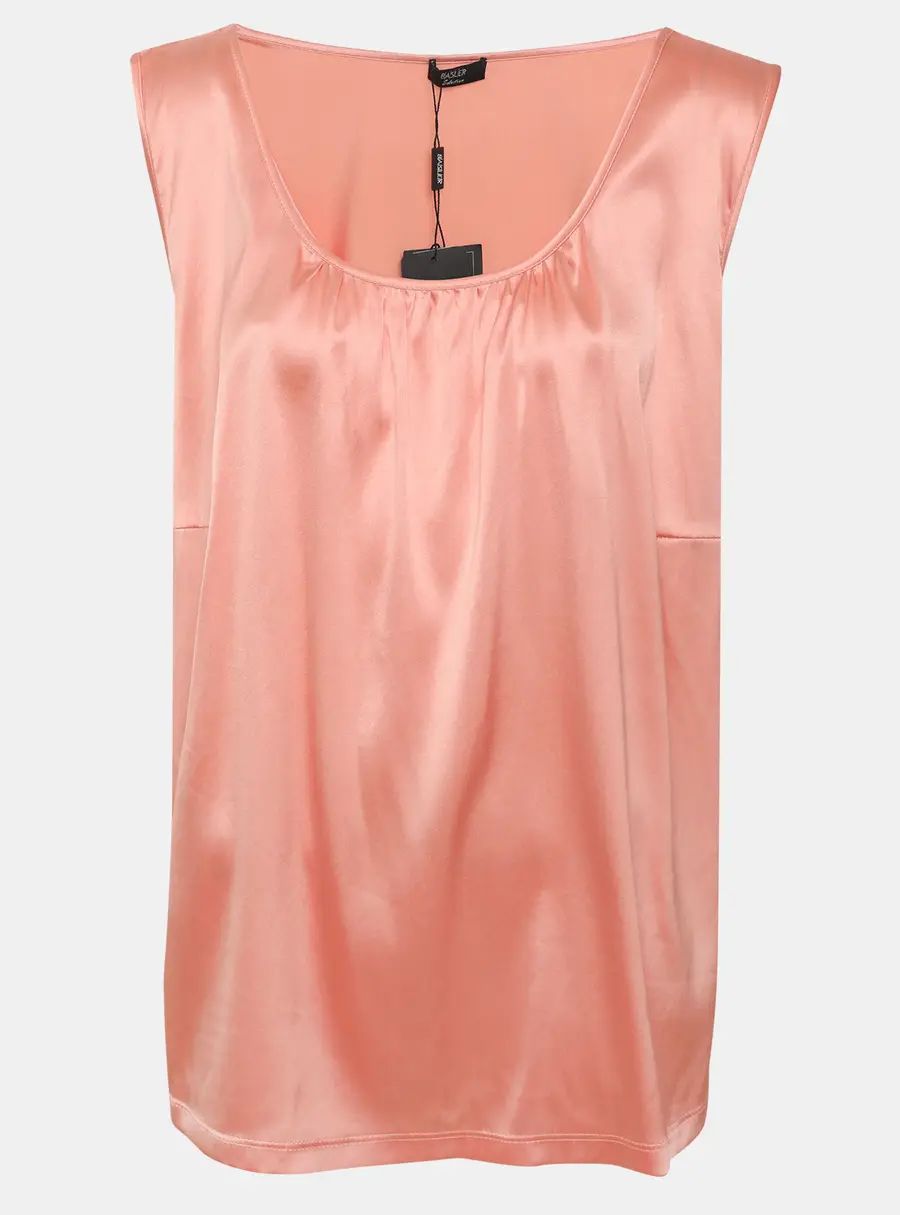 Basler Coral Satin Sleeveless Top XXL