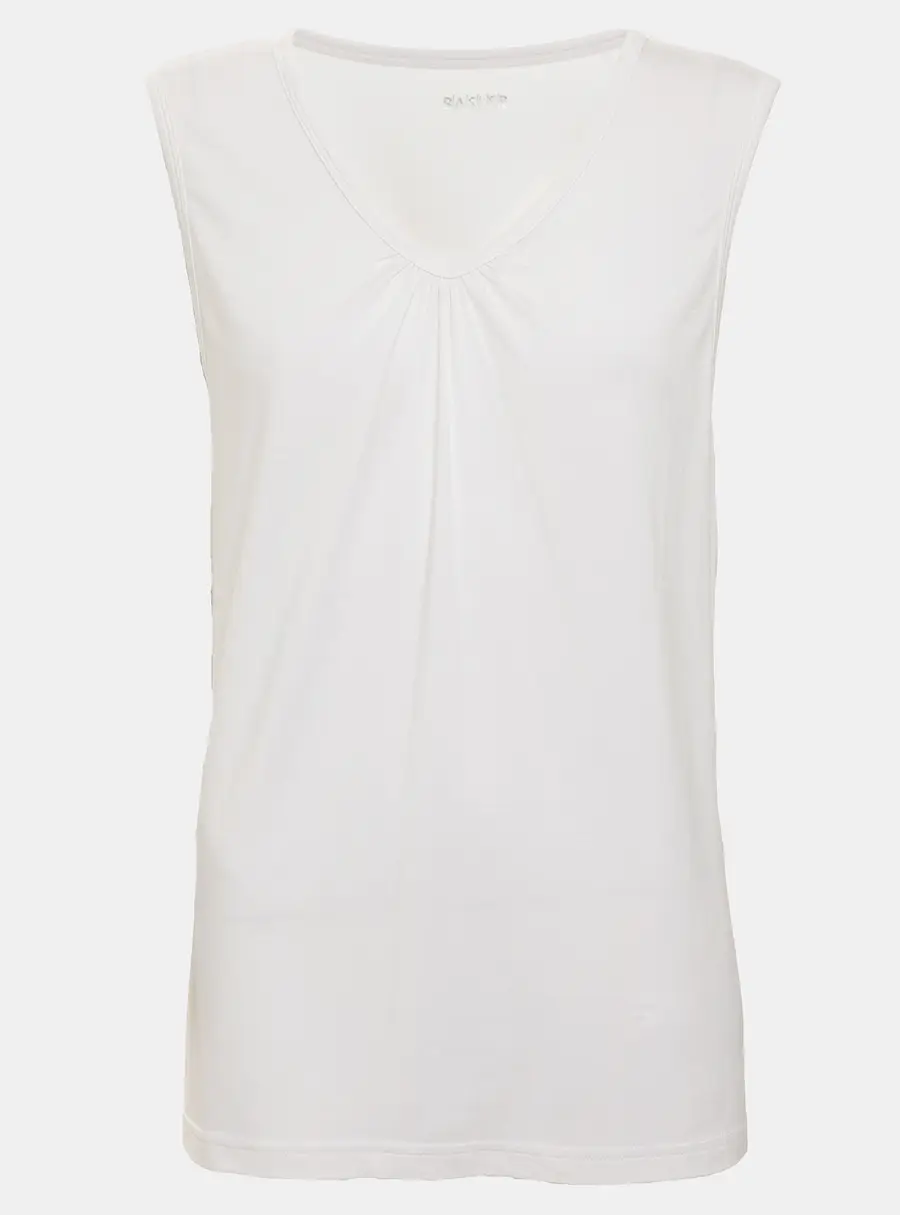 Basler White Jersey Sleeveless Top XL