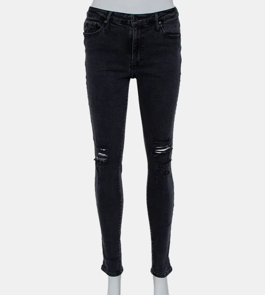 Black Orchid Black Denim Distressed Skinny Jude Jeans M