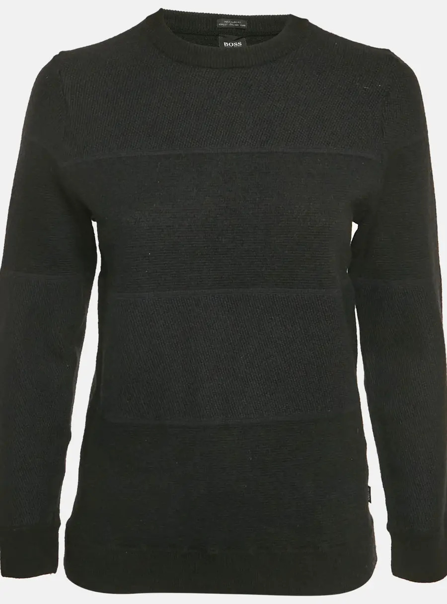 Boss by Hugo Boss Grey Wool Blend Regular Fit Sweatshirt XL