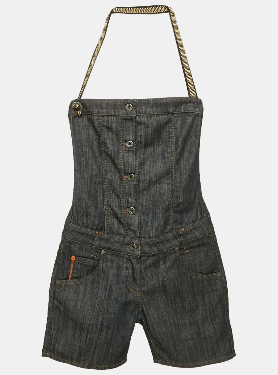 Boss by Hugo Boss Navy Blue Denim Playsuit S