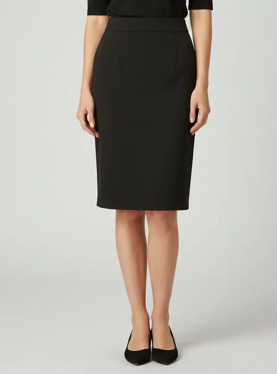 Boss By Hugo Boss Black Wool Blend Pencil Skirt M