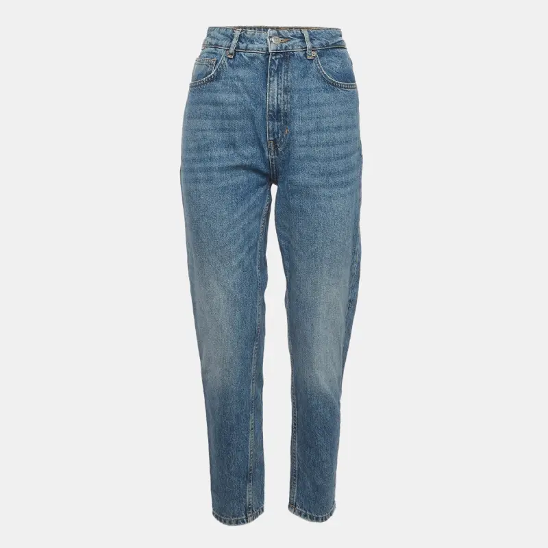 Boss By Hugo Boss Blue High Rise Modern Mom 2.0 Jeans M/Waist 30"