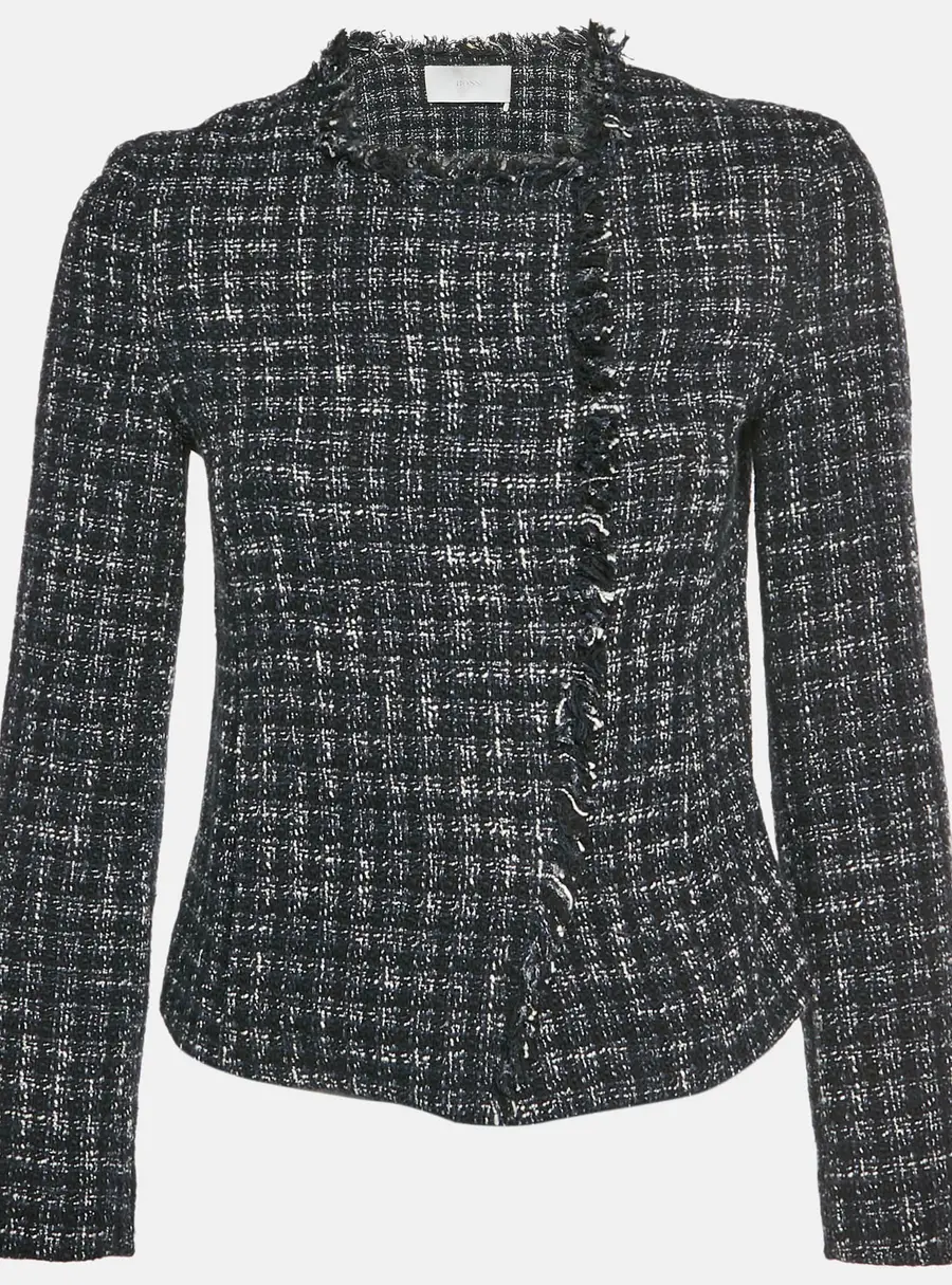 Boss By Hugo Boss Blue Tweed Jicara Jacket S