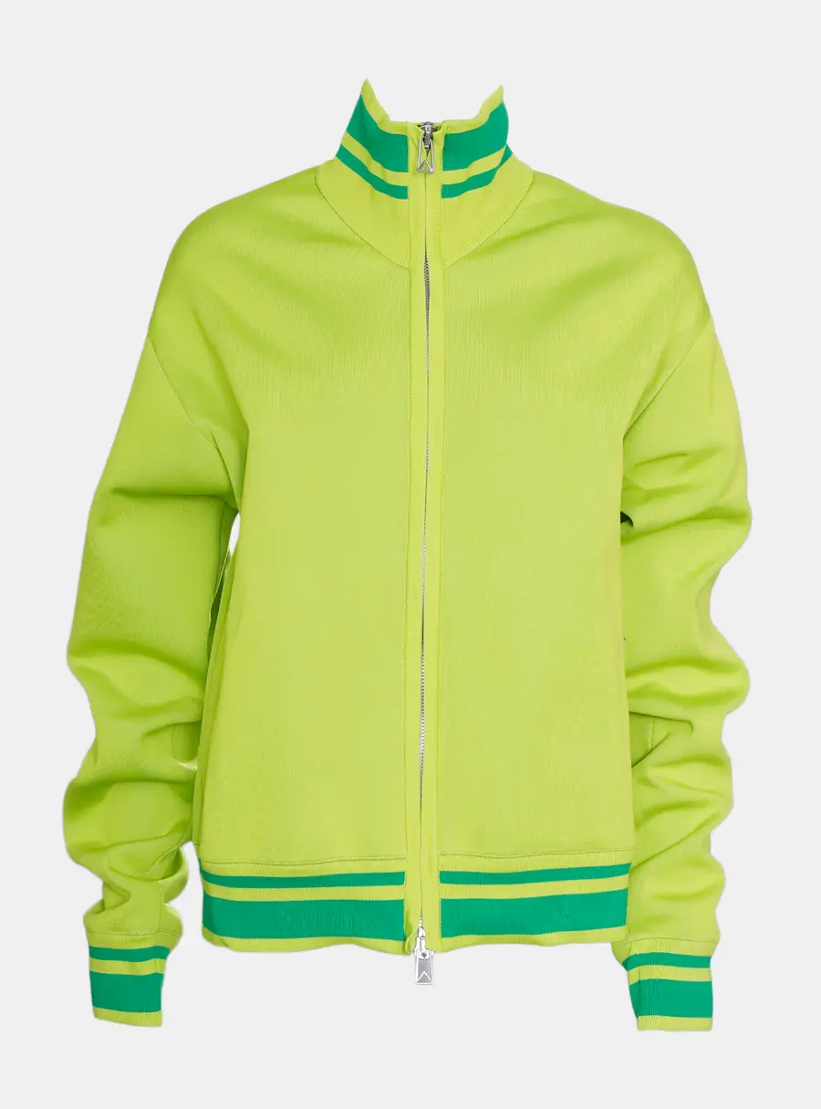Bottega Veneta Green Technical Knit Jacket Size M