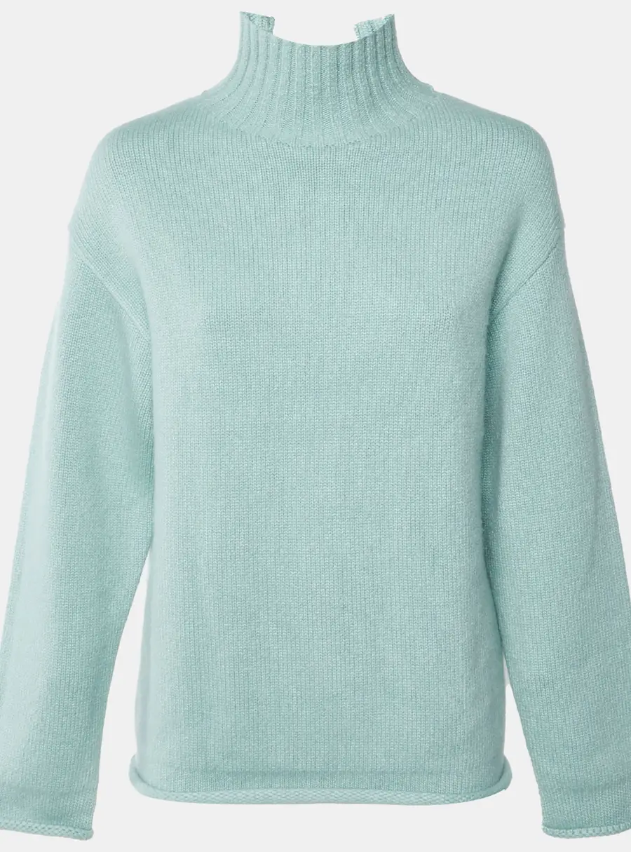 Bottega Veneta Light Green Cashmere Turtleneck Sweater XS