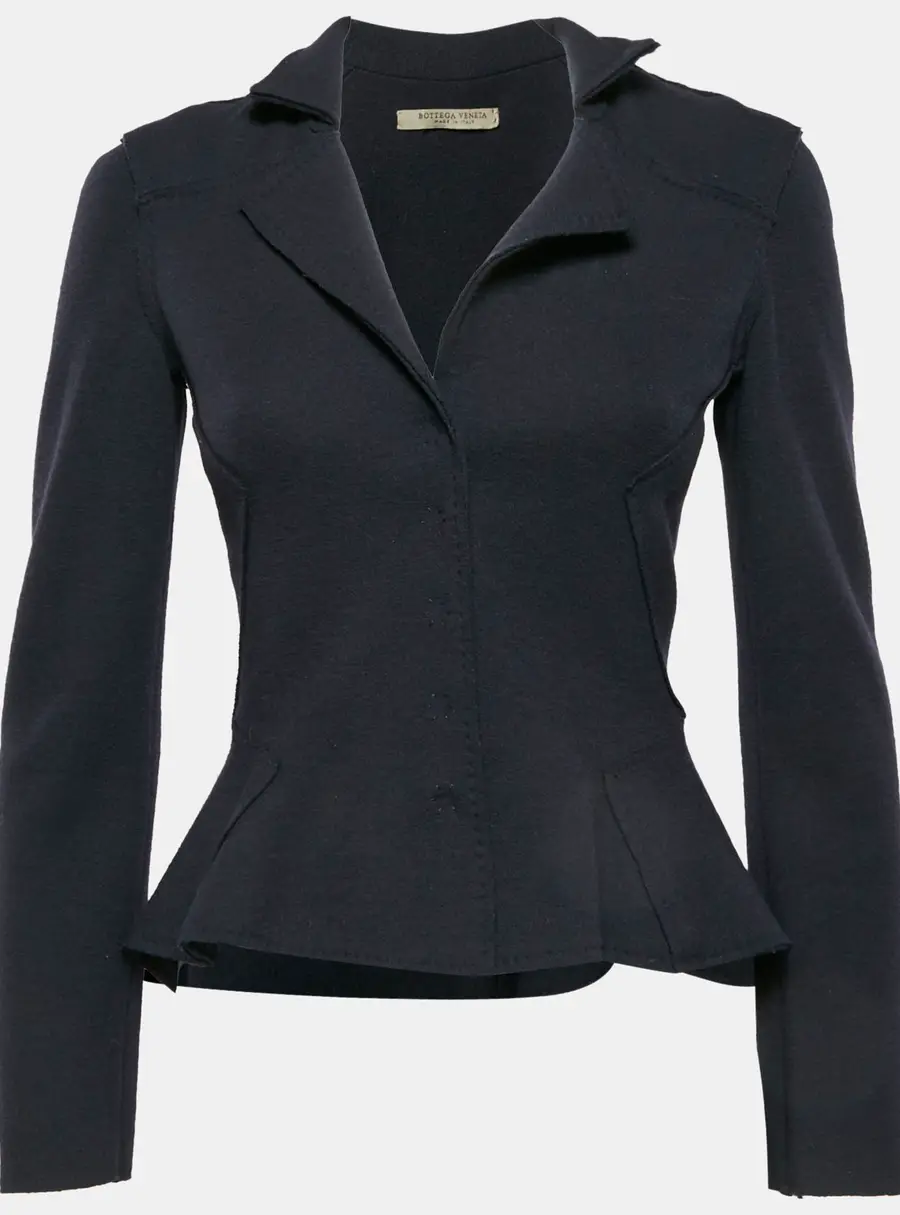Bottega Veneta Navy Blue Wool Blazer S