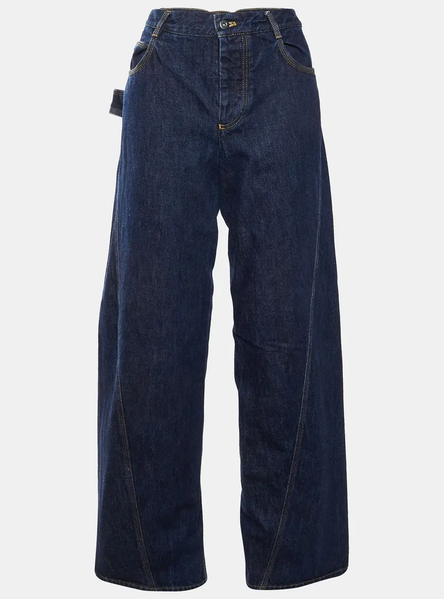 Bottega Veneta Blue Denim Straight Fit Jeans S/Waist 32"