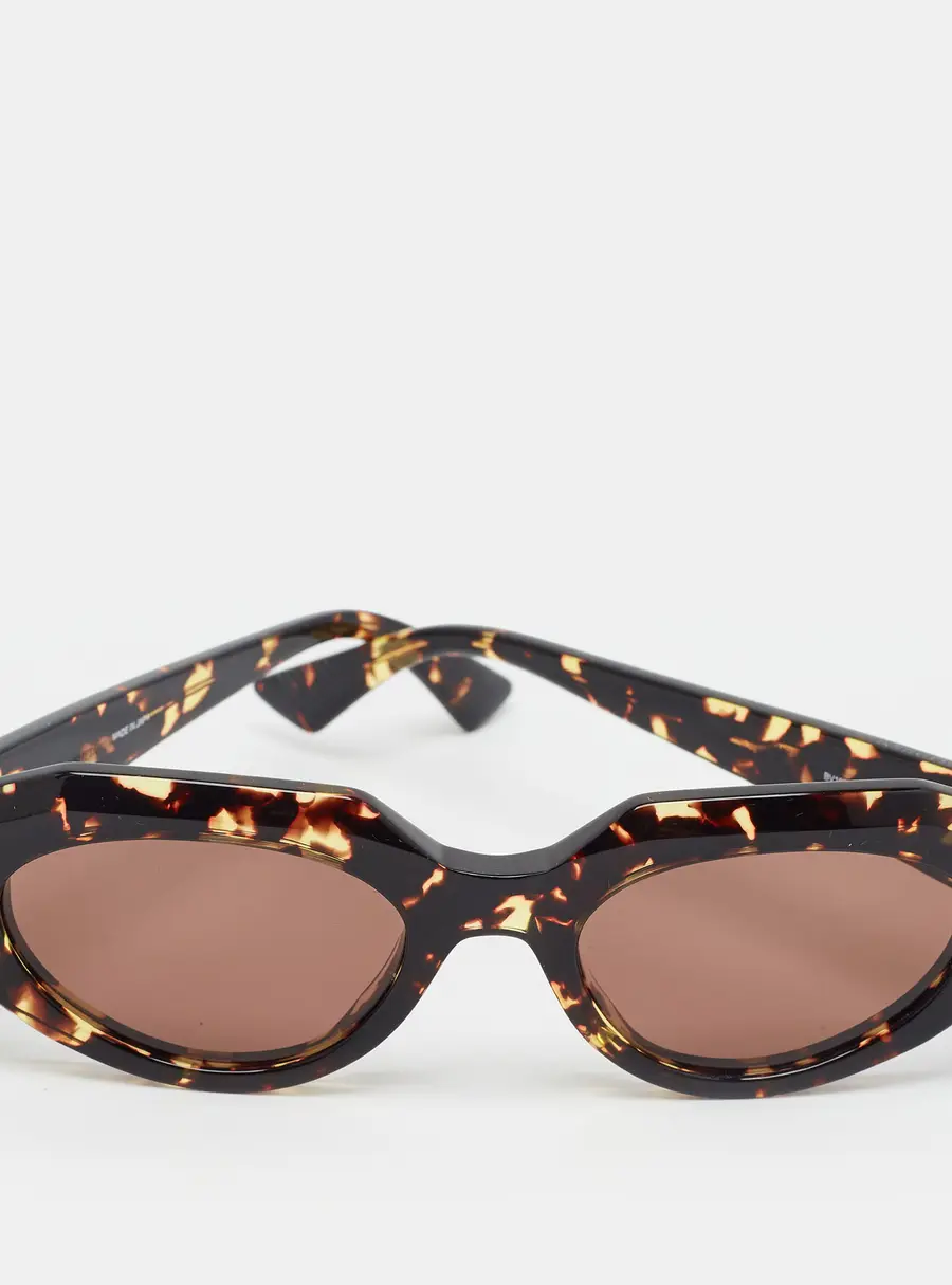 Bottega Veneta Tortoiseshell Brown BV1031S Frame Oval Sunglasses
