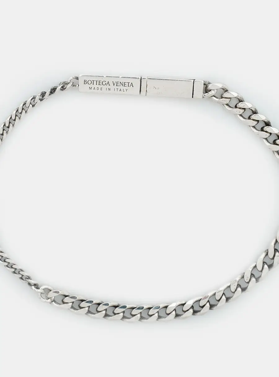 Bottega Veneta ID Sterling Silver Chain Bracelet