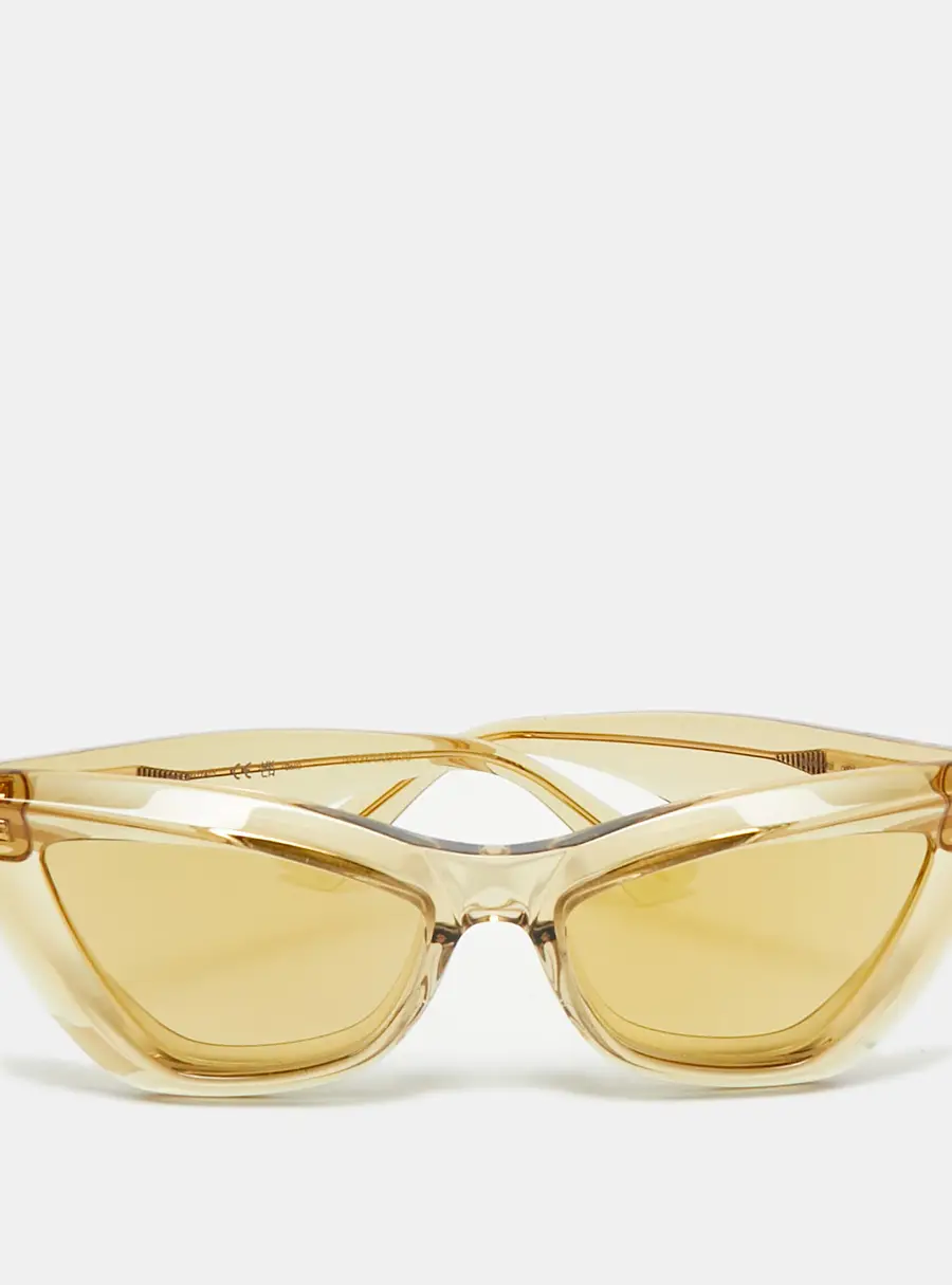 Bottega Veneta Yellow/Gold BV1101S Cat Eye Sunglasses