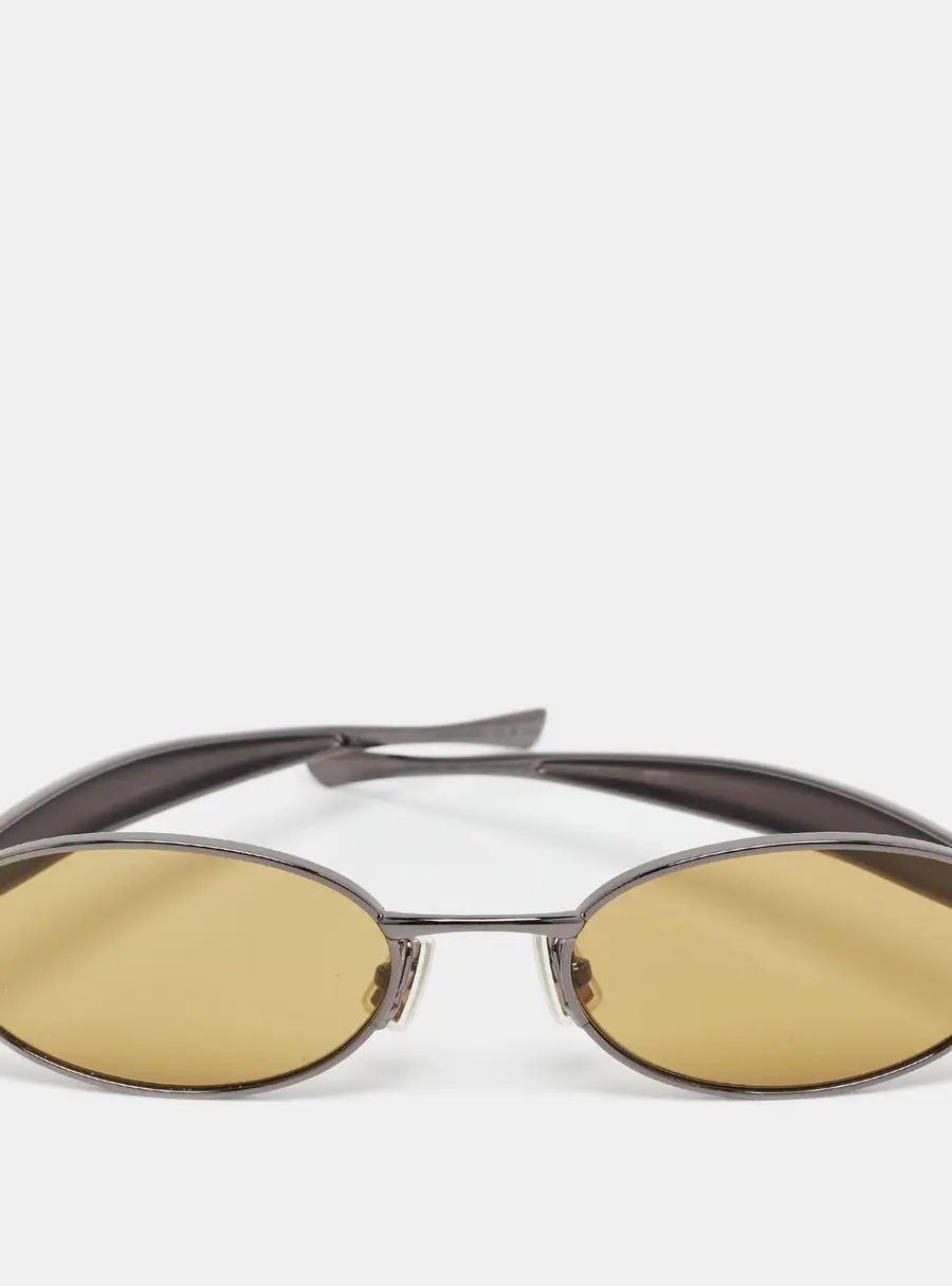Bottega Veneta Green BV1386S Sardine Oval Sunglasses