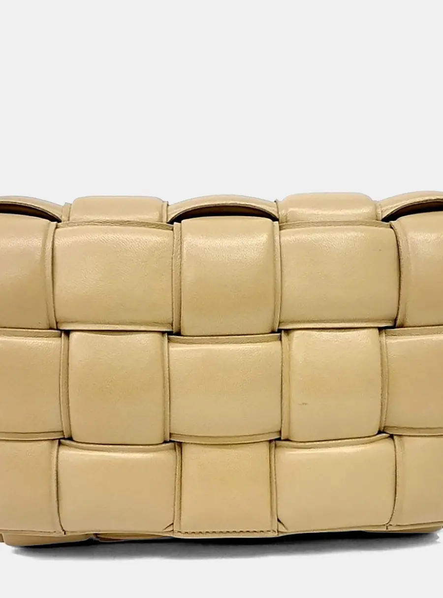 Bottega Veneta Yellow Leather Padded Cassette bag