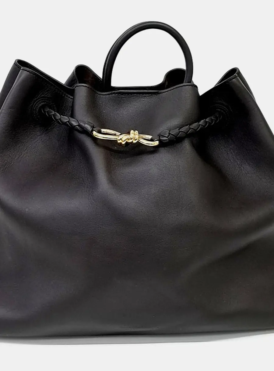 Bottega Veneta Andiamo Raggi Brown Leather Bag