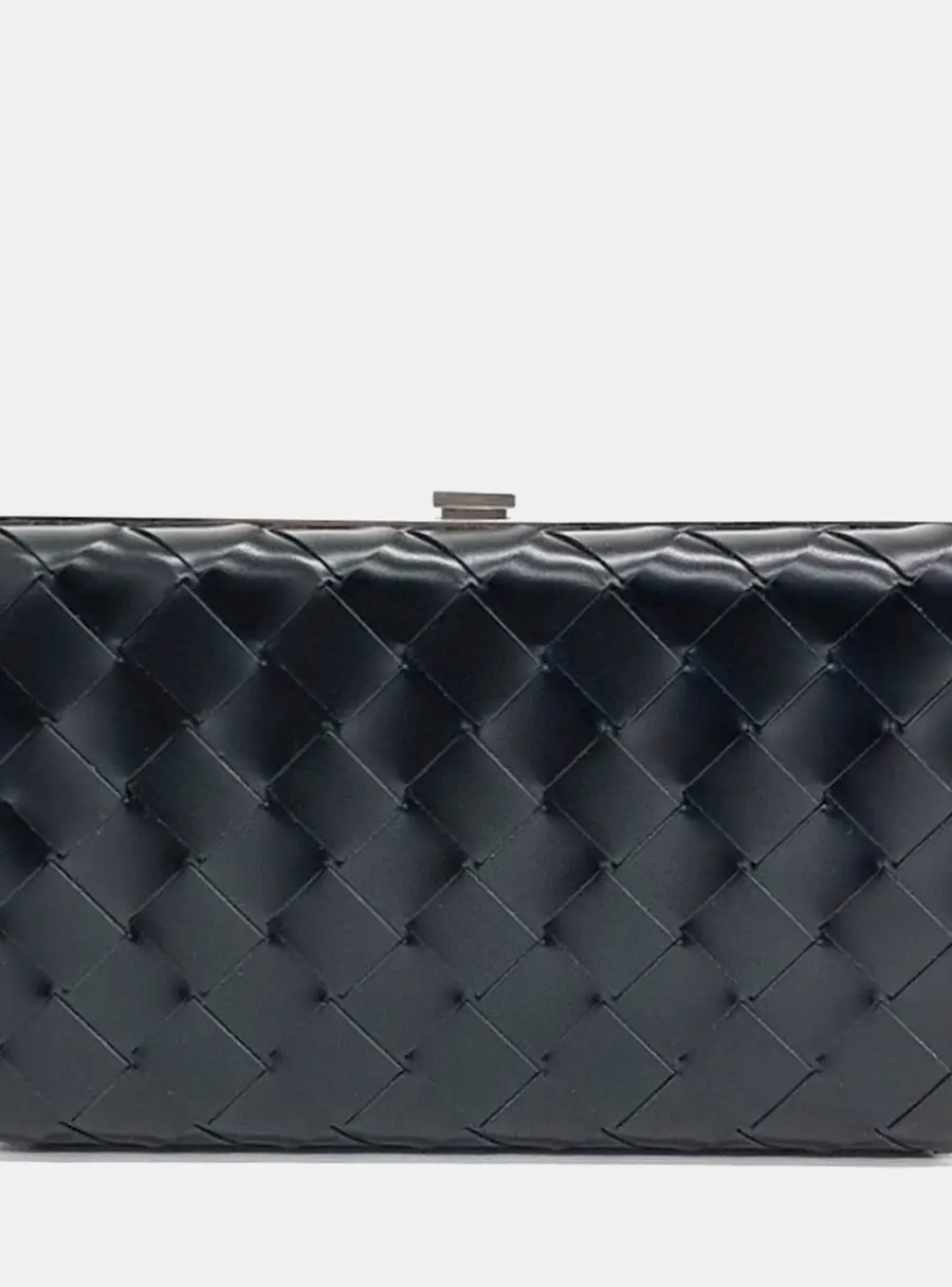 Bottega Veneta Small Loop Black Intrecciato Leather Crossbody Bag