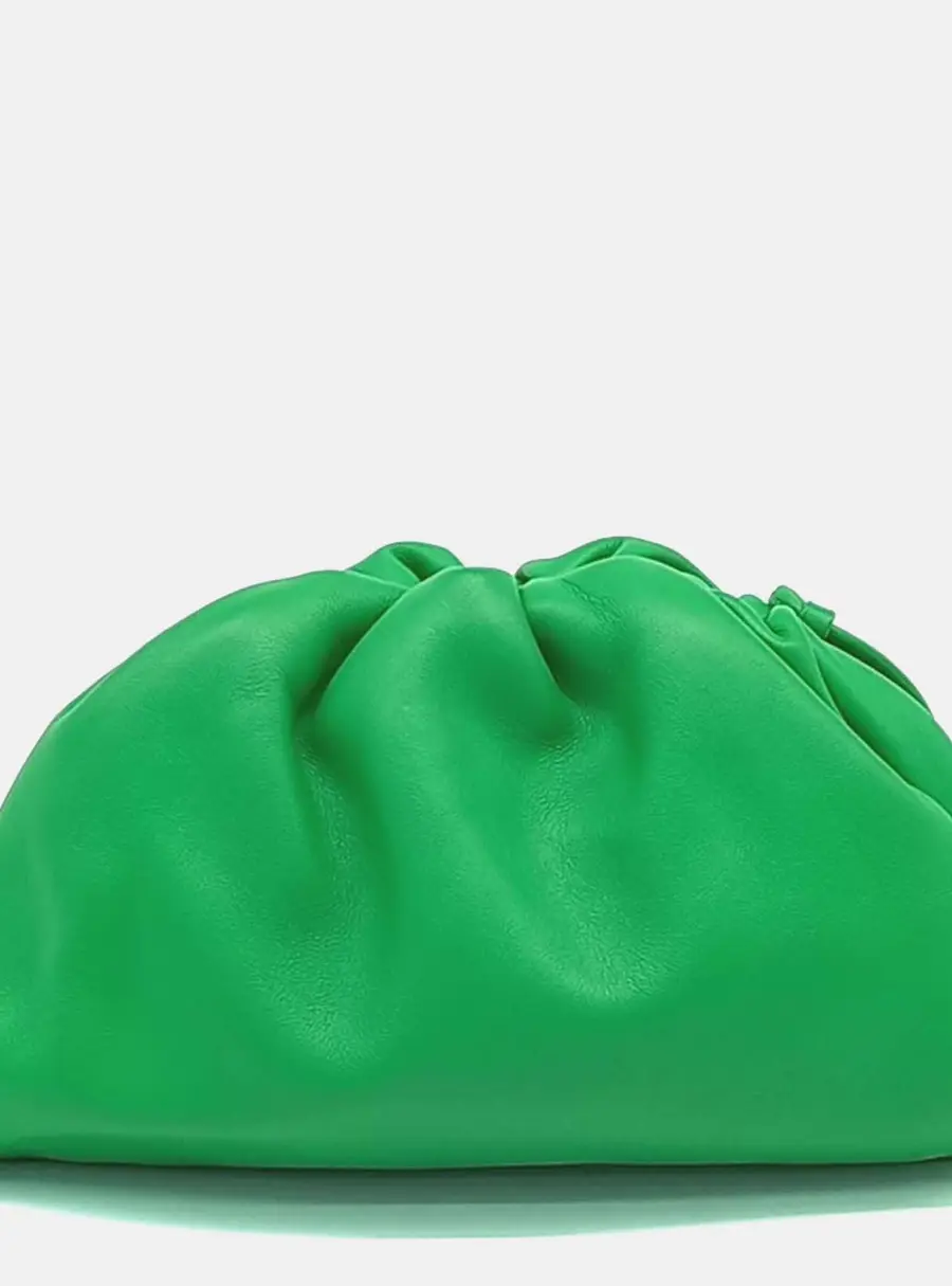 Bottega Veneta The Mini Pouch Parakeet Green Butter Calfskin Leather Crossbody Bag