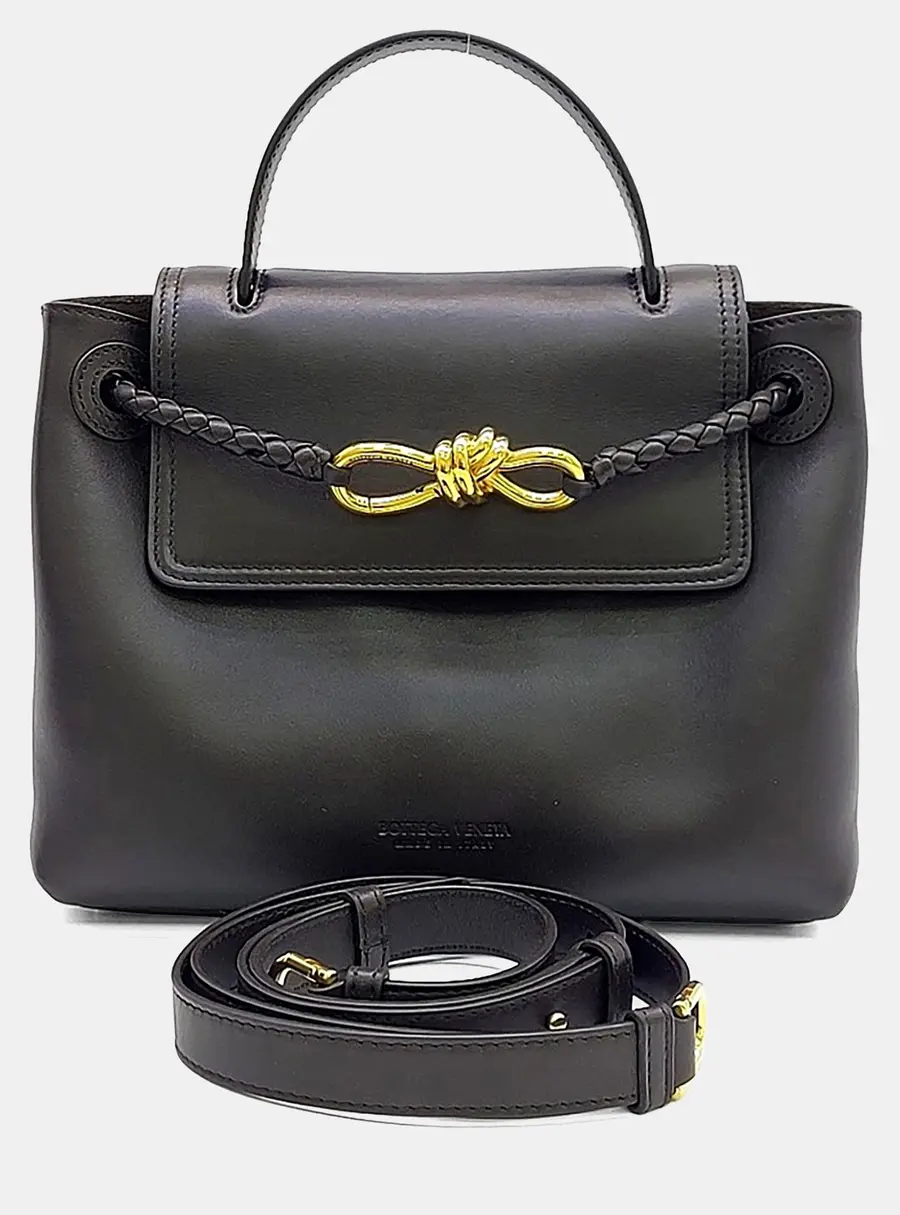 Bottega Veneta Black Leather Chao Chao Bag Small