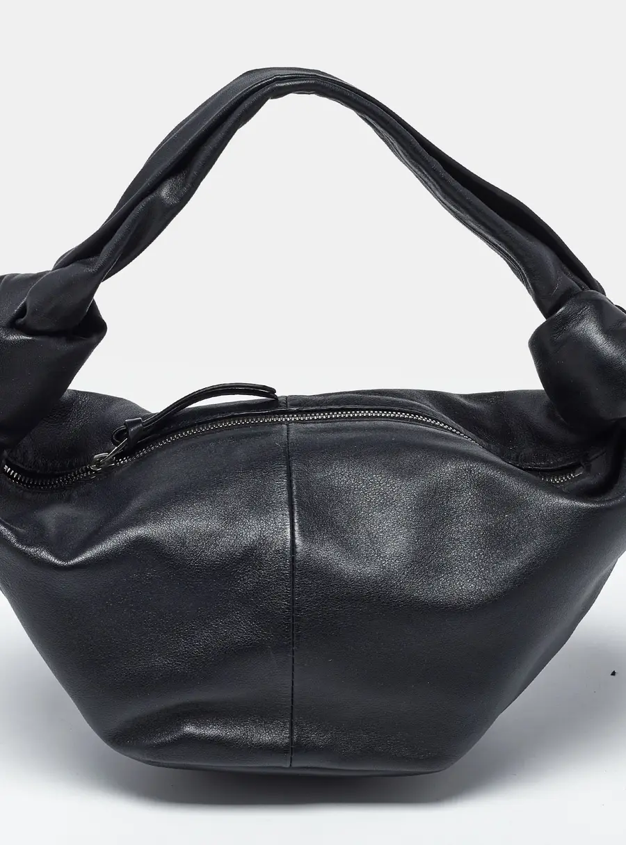 Bottega Veneta Double Knot Mini Black Leather Hobo