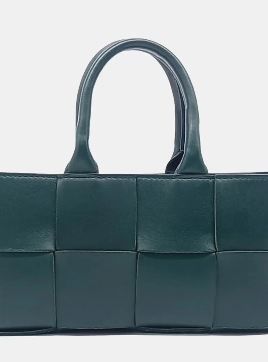 Bottega Veneta Green Leather  East West Arco Tote Bag
