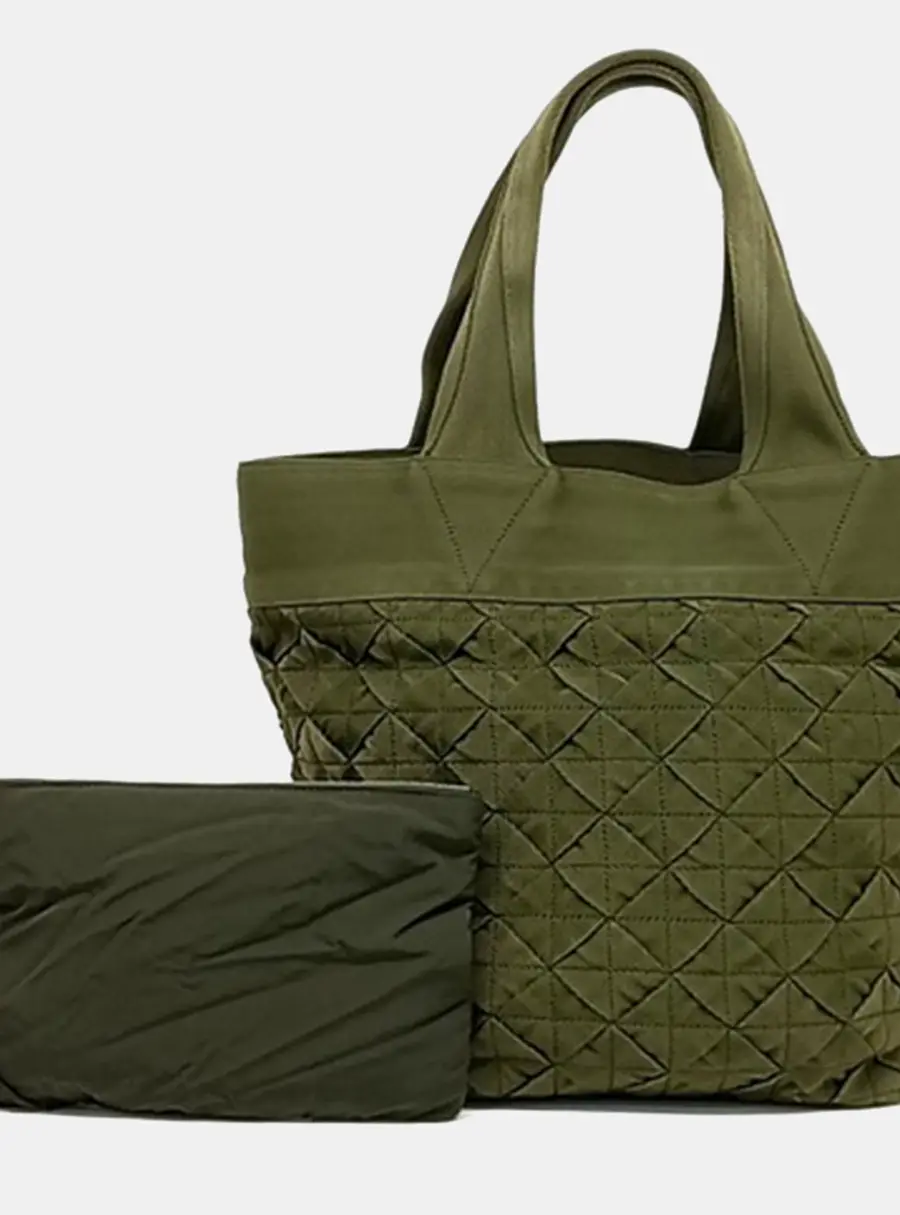 Bottega Veneta Green Leather  Shoulder Bag