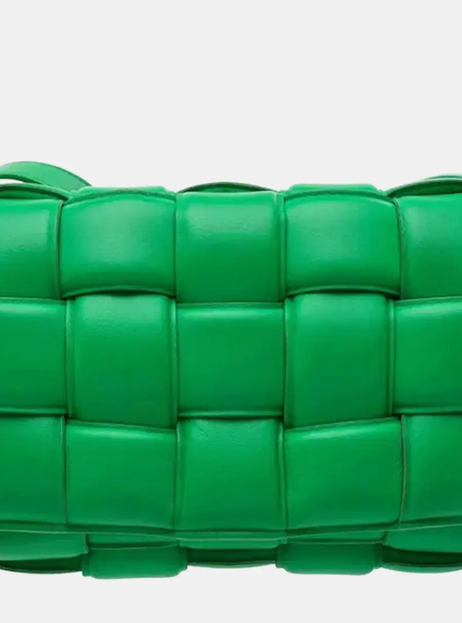 Bottega Veneta Padded Cassette Parakeet Nappa Lambskin Leather Crossbody Bag