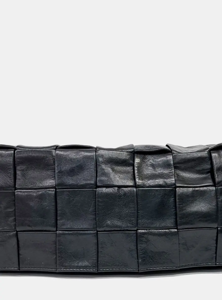 Bottega Veneta Black Leather Stretch Cassette Belt Bag