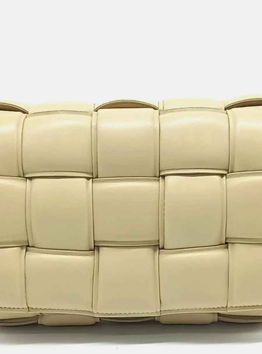Bottega Veneta Beige Leather padded cassette bag
