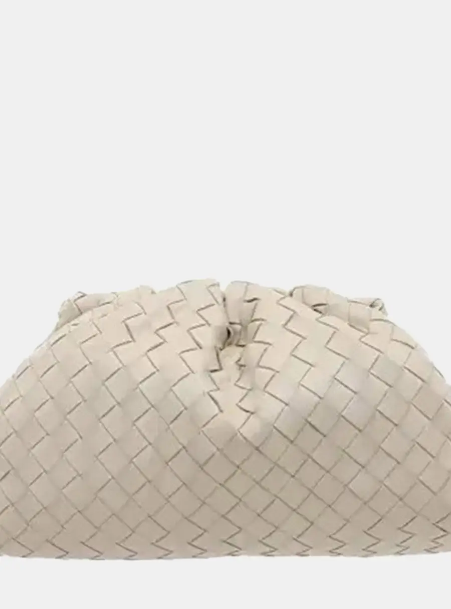 Bottega Veneta Mini The Pouch Black Intrecciato Nappa Leather Crossbody Bag