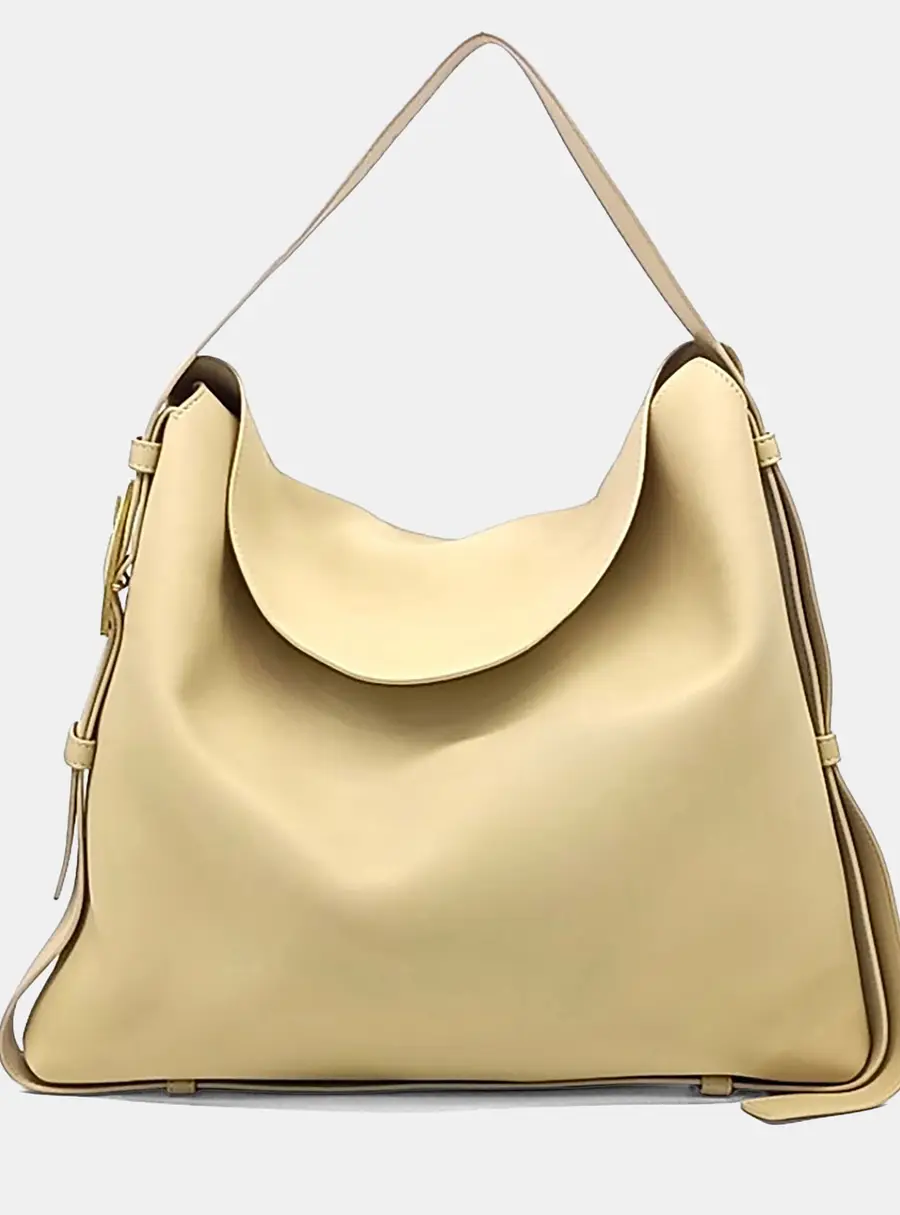Bottega Veneta Beige Leather Cradle Shoulder Bag