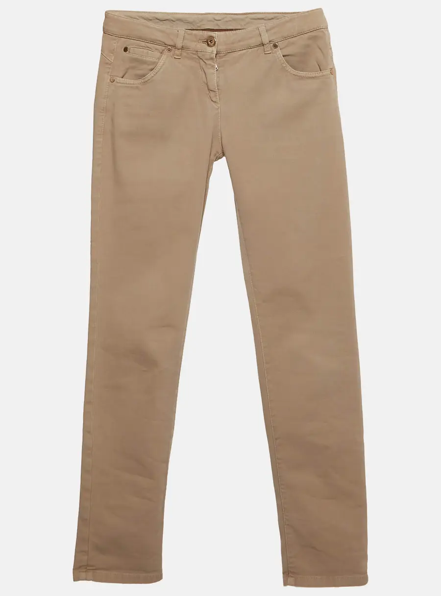 Brunello Cucinelli Cream Denim Regular Fit Jeans S/Waist 29"
