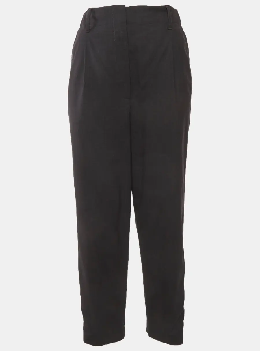 Brunello Cucinelli Grey Wool Blend Regular Fit Trousers M