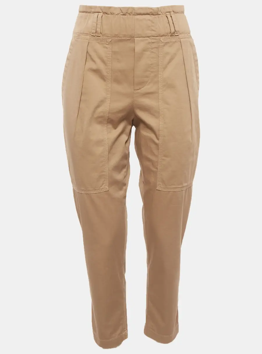 Brunello Cucinelli Beige Cotton Cargo Trousers S