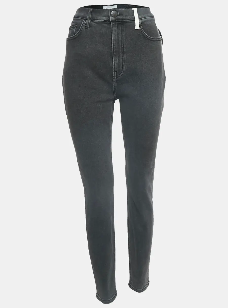 Current Elliott Grey Denim The Ultra High Waist Skinny Jeans L Waist 32"