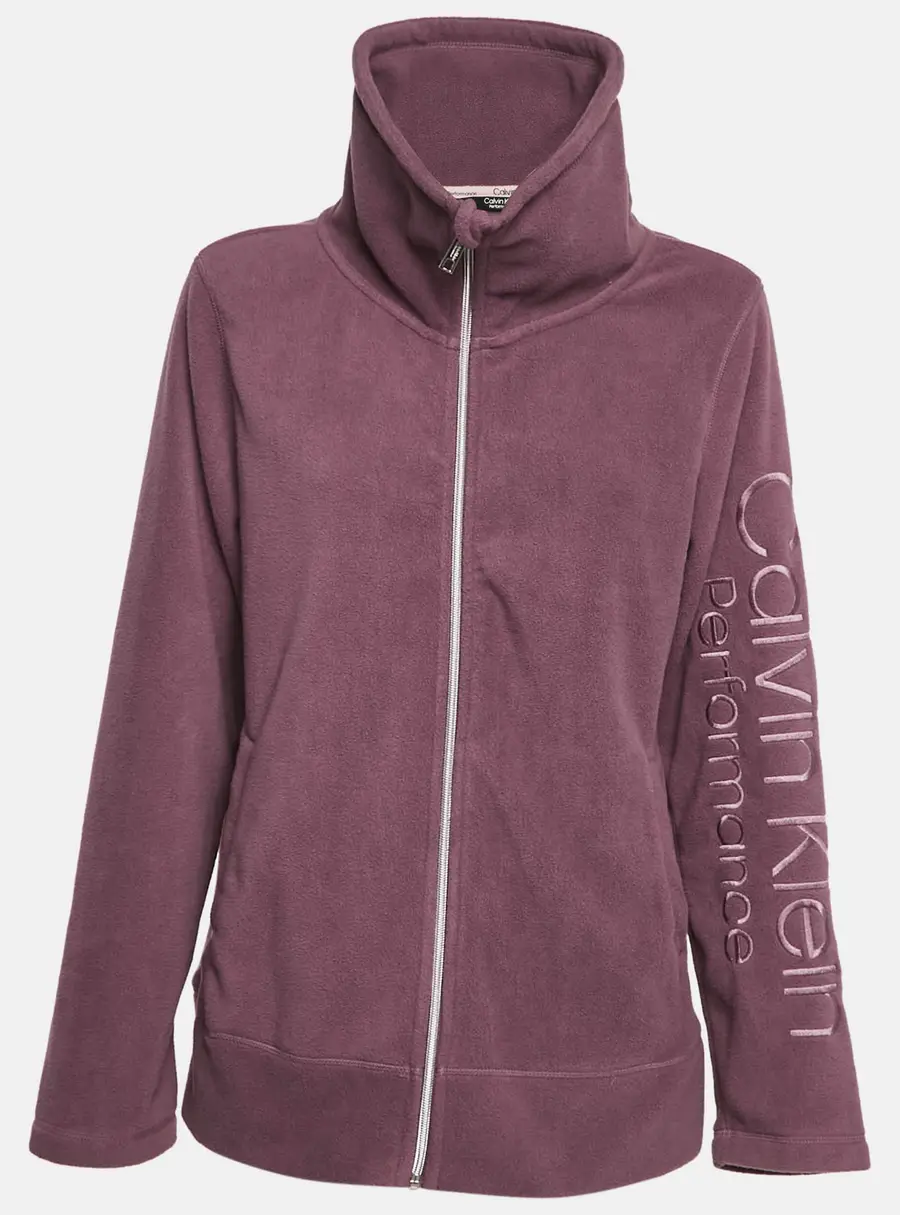 Calvin Klein Light Purple Synthetic Fleece Performance Jacket XL