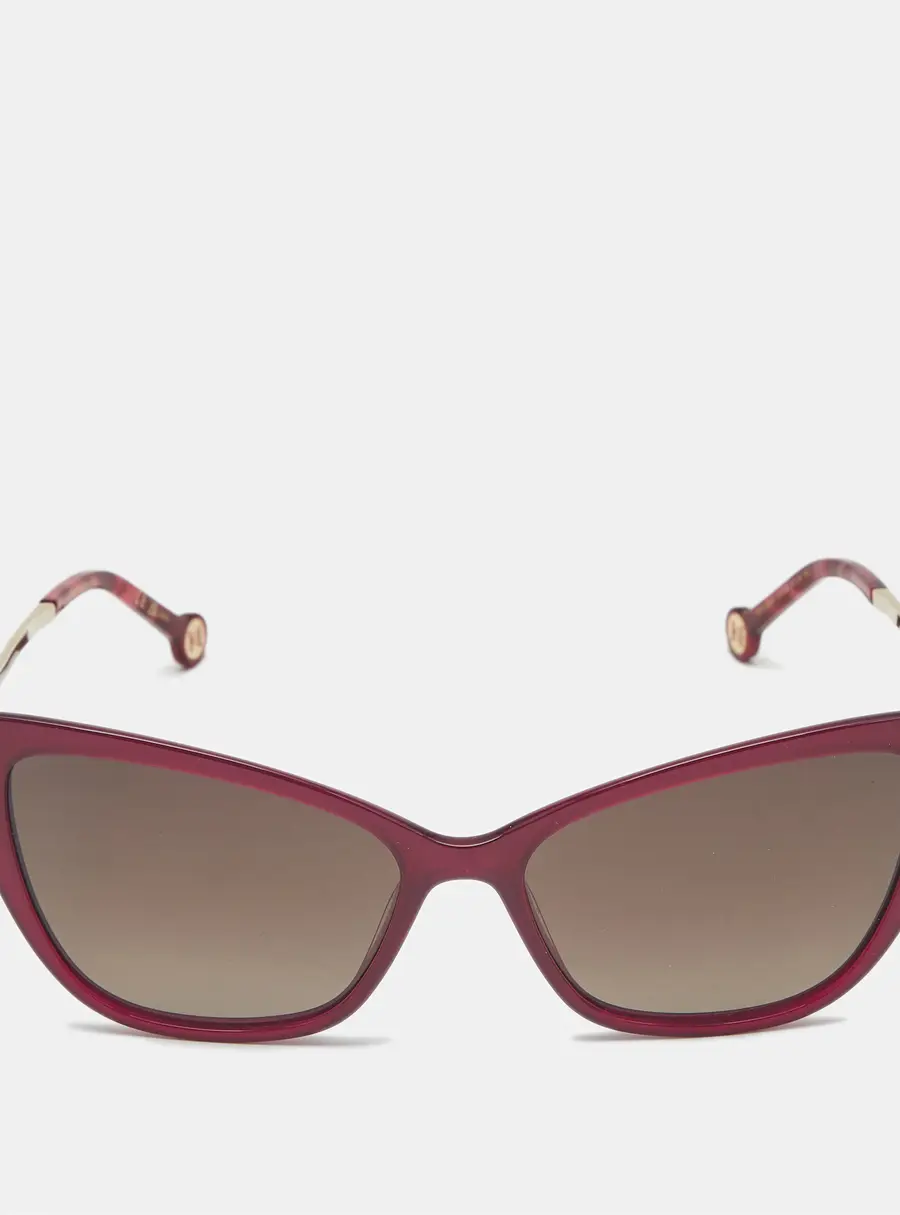 Carolina Herrera Purple/Brown Gradient HER 0262/S Cat Eye Sunglasses