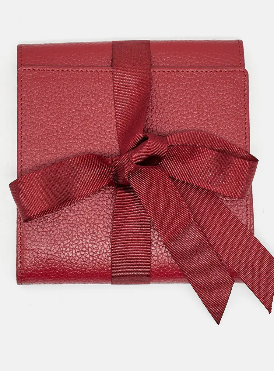 Cartier Travel Pouch Dark Red Leather
