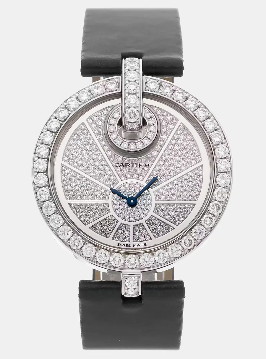Cartier Captive de Cartier WG600013 Silver White Gold, Diamond Quartz Women Wristwatch 35mm