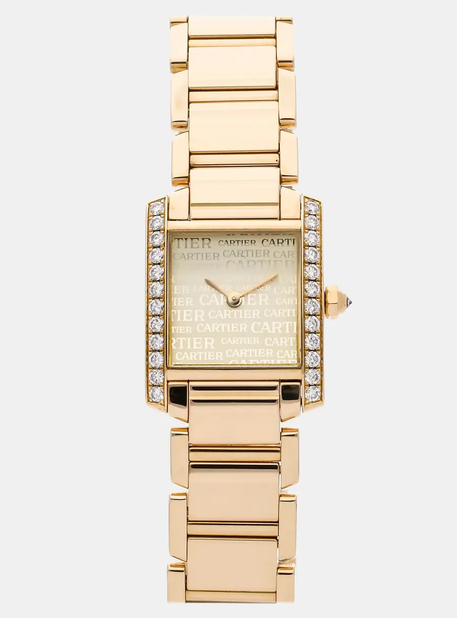 Cartier Tank Francaise WE1023R8 White Stainless Steel Automatic Women's Wristwatch 20x25mm