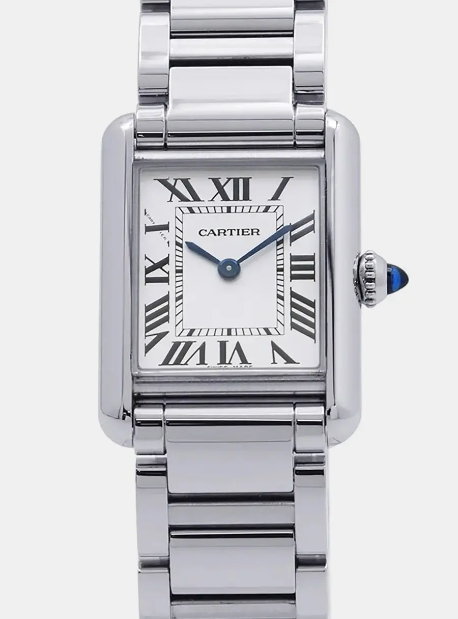 Cartier Tank Must WSTA0051 Silver Stainless Steel Quartz Women's Watches  22mm