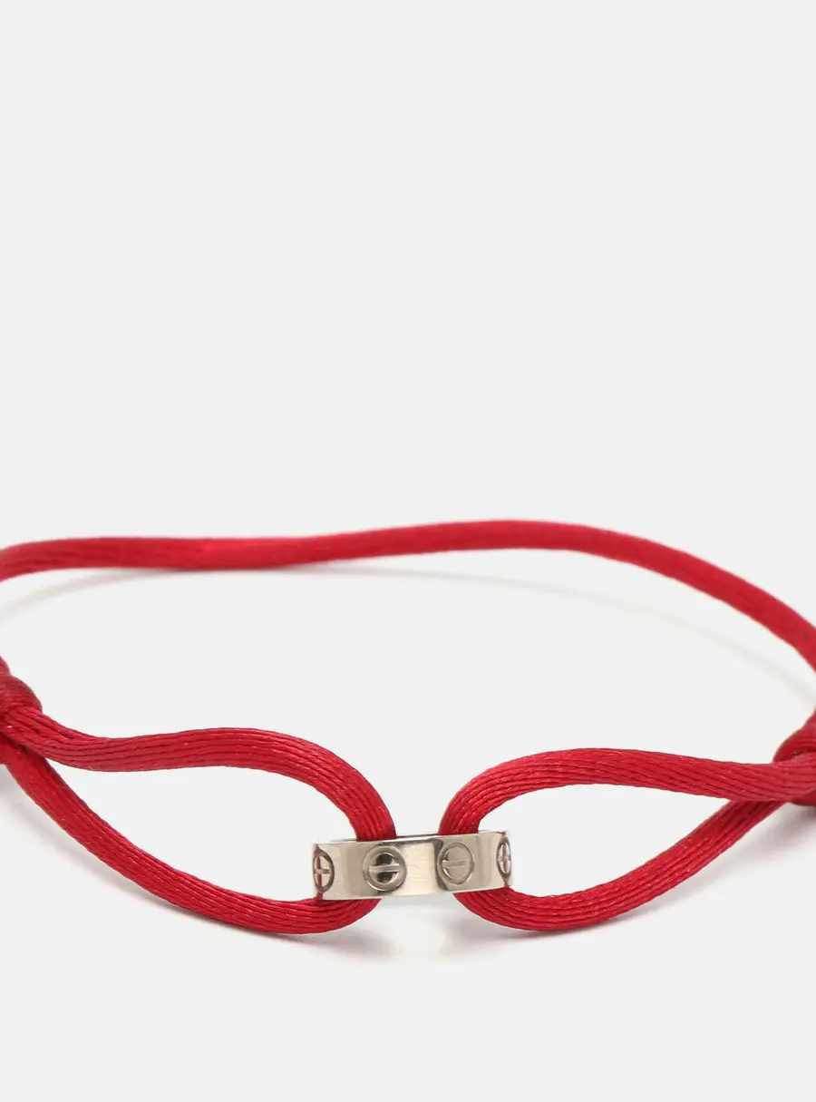Cartier Love 18k White Gold Cord Bracelet